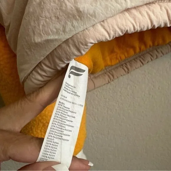 Fabletics Mallory Fleece Pullover Women’s Size Small Yellow/Tan - Picture 13 of 13